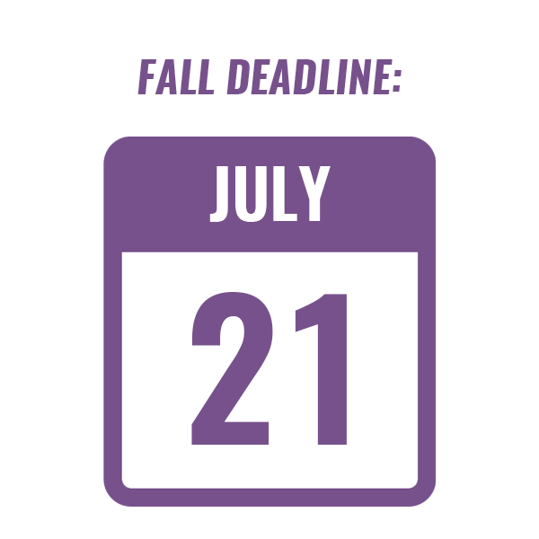 Fall Internship Deadline: July 21, 2023