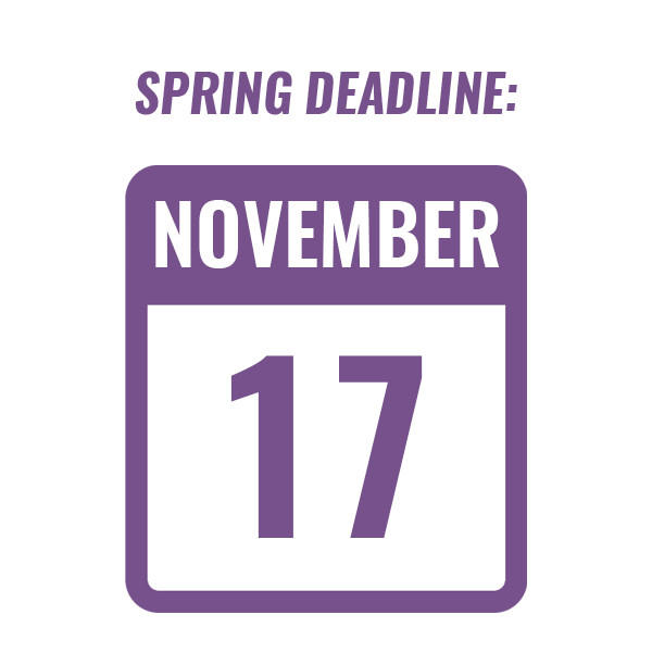 Spring Internship Deadline: November 17, 2023